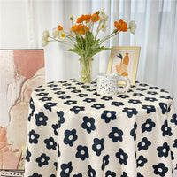 TBCL21 | Table cloth size 1.5x1m - black flower