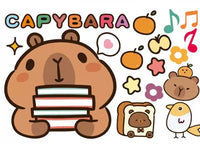 STKW31 | 0.75$ A4 Capybara Motor Sticker