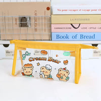 PECS153 | Cream Bear Pencil case - yellow 1$