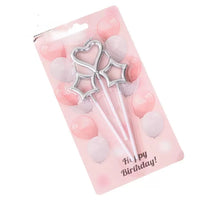 GFT35 | HBD Heart & Star Candle 3pcs
