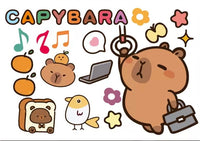 STKW32 | 0.75$ A4 Capybara Motor Sticker