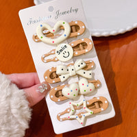 HSC182 | Brown Hair Clip set - 5pcs 1$