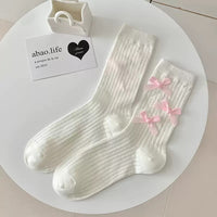 SO37A | White Ribbon Sock 1pair