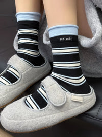 SO54A | Black Line Sock 1pair