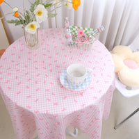 TBCL06 | Pink Ribbon - Table cloth size 1.5x1m 3$