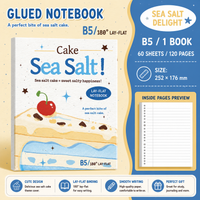 BNN72 | 1pcs B5 Notebook - sea salt