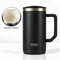 BOT670 | 710ml Ceramic Cup - black
