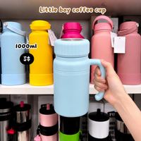 BOT195A | 1000ml Stainless Cup - light green