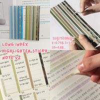 NO03 | Long index highlighter sticky note