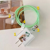 CAIP49 | Starbuck Iphone Charger Case 1set 1$