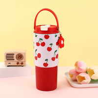 BOT363 | 710ml Stainless Bottle - Red Cherry