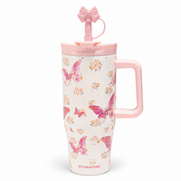 BOT381 | 1200ml Sitarayuri Bottle - pink butterfly