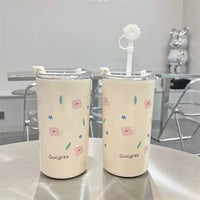 BOT47 | 450ml Flower Stainless Bottle