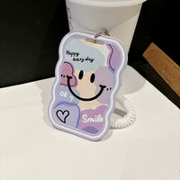 IDC99 | Purple Smile ID Card Holder