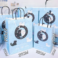 GFT78 | 21x27x11cm Blue Cat Gift Bag / Paper Bag