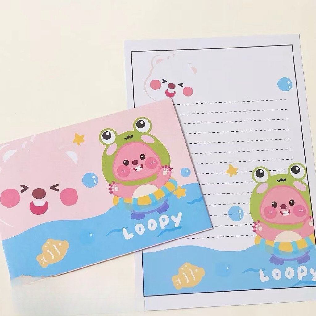 GFT30 | HBD Loopy Message Paper / Gift Card 17.3x12.3cm