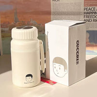 BOT176 | 1000ml White Stainless Bottle