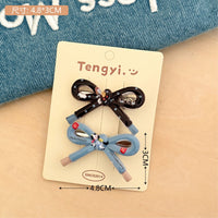 HSC58 | 2pcs Ribbon Hair Clip 0.6$