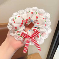 HSC168 | Red Strawberry Scrunchies 1pcs 0.65$