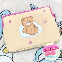 IPAB33 | 16 inch Ipad & laptop bag - bear beige