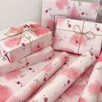 GFT301 | 50x70cm Gift Wrap / Paper Wrap - red rose 1pcs