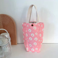 BOT201 | Bottle carry Bag - pink daisy 2.25$
