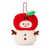 KC217 | Christmas keychain - snowman with apple hat