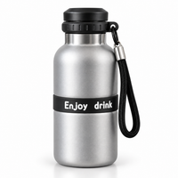 BOT485 | 500ml Stainless Bottle woth handle - grey