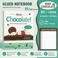 BNN73 | 1pcs B5 Notebook - mint chocolate