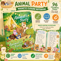 BNN74 | 1pcs A5 Notebook - animal party