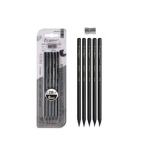 PSL14 | Giorgione - 2B Black Wooden Pencil 5pcs/box + sharpener