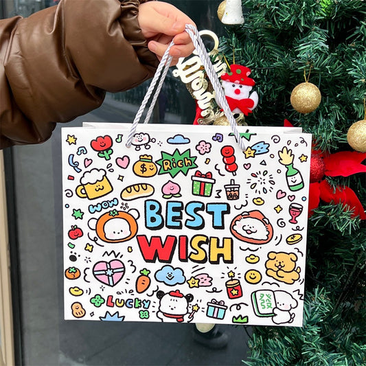 GFT56 | Best Wish White Paper Bag / Gift Bag