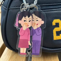 KCB59 | 2 Girl Keychain