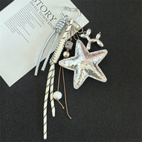 KCB79 | Silver Star Keychain 1pcs