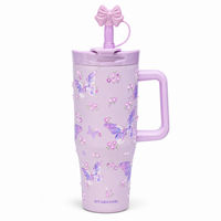 BOT381A | 1200ml Sitarayuri Bottle - purple butterfly