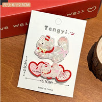 HSC434 | Apple Hair Clip 2pcs 0.75$