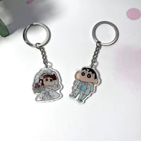 KCB16 | 2pcs Couple Shinchan Keychain