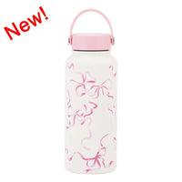 BOT222 | 1000ml Stainless Bottle - Pink ribbon