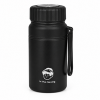 BOT176A | 1000ml Black Stainless Bottle