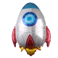 GFT235 | Rocket Birthday Party Balloon 60x45cm 0.55$