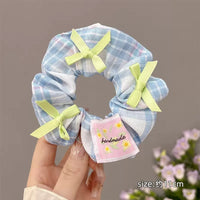 HSC231 | Ribbon Scrunchie 1pcs blue