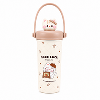 BOT28A | 600ml Kitty Stainless Bottle - brown