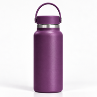 BOT593 | 32oz 946ml Stainless Bottle - Purple Plum
