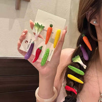 HSC49 | Vegetable Hair Clip 6pcs
