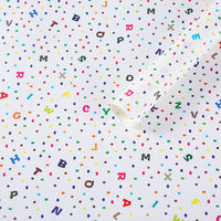 GFT88 | White ABC Gift Wrap /Paper Wrap 74x50cm 1pcs