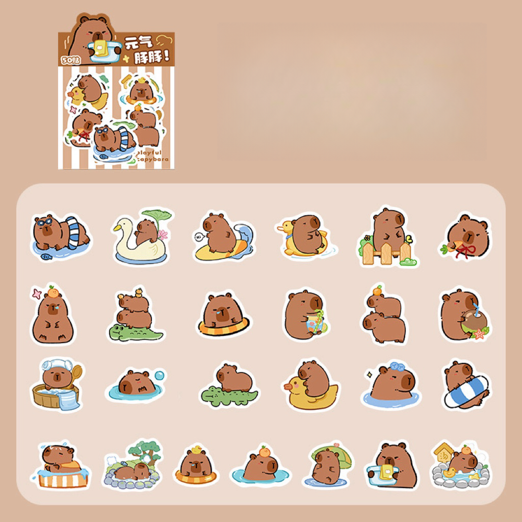 STPK18 | Capybara Sticker pack 50sheet/pack