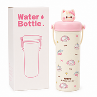 BOT28C | 600ml Kitty Stainless Bottle - pink