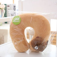 PLSH22 | Brown Bear Neck Pillow
