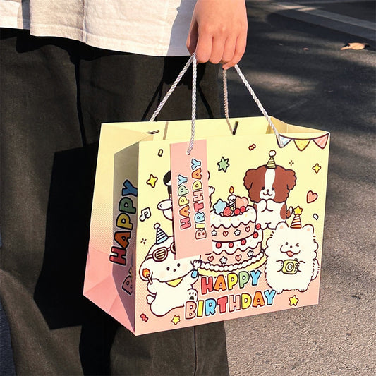 GFT54 | HBD Yellow Paper Bag / Gift Bag