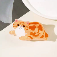 HSC395 | Orange Cat Hair Clip 1pcs 1.25$